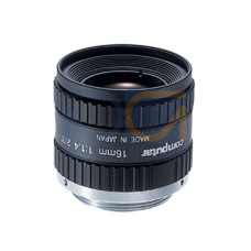 Megapixel C-Mount 16 Lens, with Focus & Aperture Lock, Imager Size: 2/3 in - Metal Housing, Computar