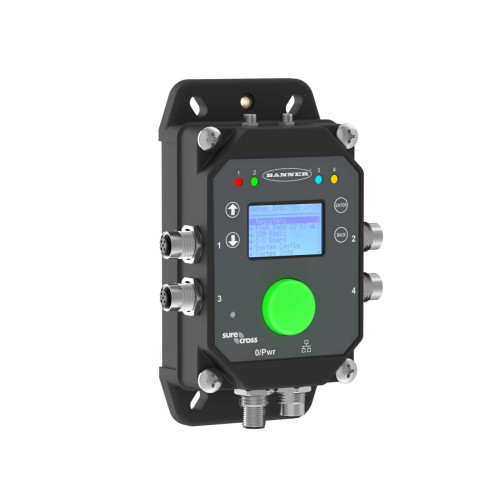 DXM1200 Industrial Controller, Power: 12-30 V dc, IP67, Ethernet IP, Modbus TCP, Modbus RTU Client, Profinet, Female M12 (D-Code Ethernet)