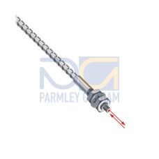 Glass Fiber, Opposed Mode 1. dia. Bundle, M4 Threaded Tip With M2.5, Stainless Sheathing 1 m Long, Terminated For Plastic Fiber Sensors, Vantage Line
