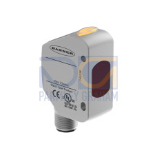 Q4X Series: Laser Adjustable Field, Range: 610, Input 12-30 V dc, Output: Analog: 4-20 mA, 5-pin M12 Integral QD, Flush Mount Housing