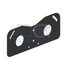 Bracket: Double for two sensors, Material: Anodized Aluminum