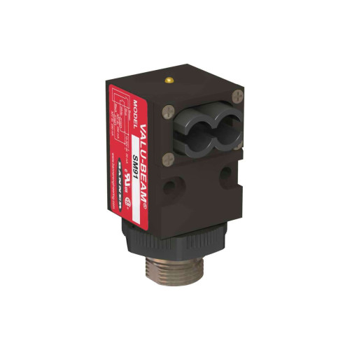 VALU-BEAM: Receiver - Frequency B, Range: 30 m, Input: 10-30 V dc, Output: Bipolar: 1 NPN, 1 PNP, 4-pin Mini Integral QD