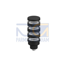 TL50 Pro Tower Light, Beacon Black Housing: 4 Segment, Voltage: 10-30 V dc, Environ. Rating: IP67, Colors: Multicolor, 5-pin M12 Integral QD