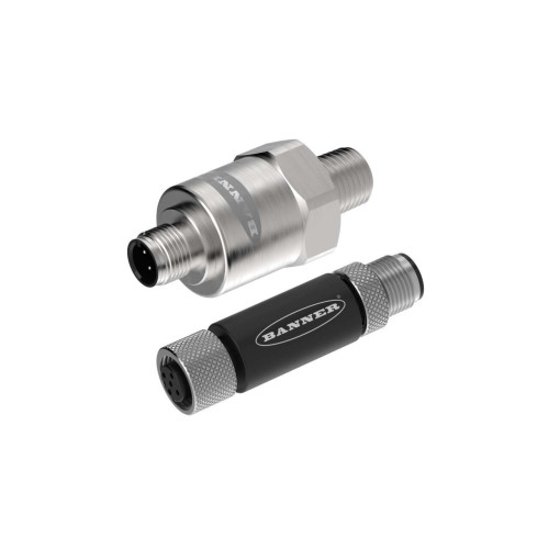 Pressure Sensor 0 to 150 PSI, Voltage: 12-30 V dc, IP65/IP67/IP68, Input: Pressure Sensor, Output: Modbus, Female-Male 4-pin M12 QD