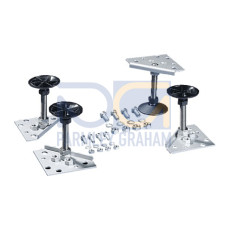 SO Levelling foot, for TS, plinth complete, Thread M16, Stainless steel 1.4301 (pack of 4)