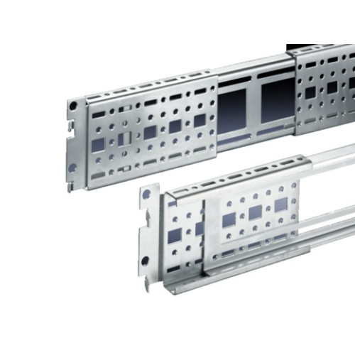 DK Punched sections with mounting flanges, For TE, 17 x 73 mm, L: 530 - 700 mm