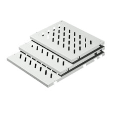 DK Component shelf, WHD: 471x29x700 mm, 50 kg, Slotted, For W: 600 mm, RAL 7035