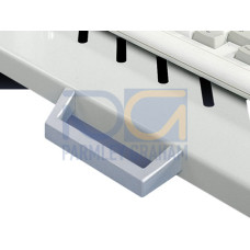 DK Handles, For pull-out component shelves, Spray-finished, silver-grey