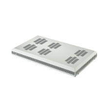 DK Fan mounting plate, WHD: 340x59x550 mm, max. 6 fans, For TS IT, RAL 7035