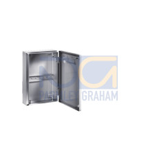 BG Bus enclosure, WHD: 200x300x80 mm, Stainless steel 1.4301
