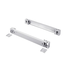 TS Base/plinth component, rear, H: 100 mm, for W: 600 mm, RAL 7035, sheet steel
