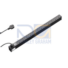 DK PDU UK, basic version, Compact basic power distributor, WLD: 44x745x62 mm