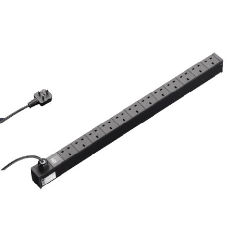 DK PDU UK, basic version, Compact basic power distributor, WLD: 44x745x62 mm