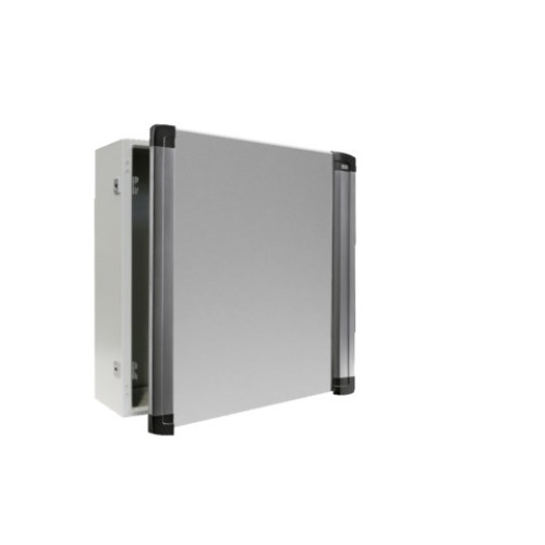600 mm X 600 mm X 210 mm - Operating housing with handle strips (WxHxD)