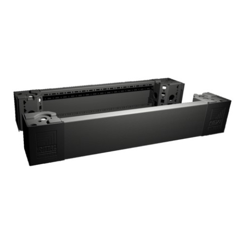 VX Base/plinth corner piece with panel front and rear, H: 100 mm, for W: 600 mm (Pack 2)