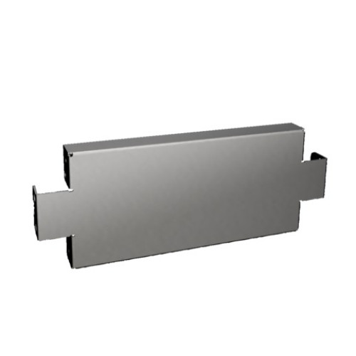 VX Base/plinth trim panel, side, H: 100 mm, for D: 400 mm, stainless steel