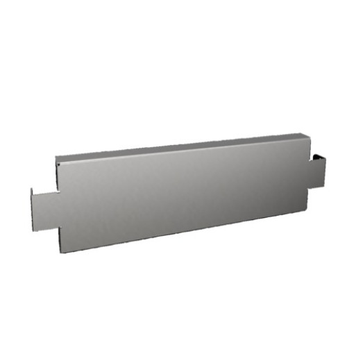 VX Base/plinth trim panel, side, H: 100 mm, for D: 500 mm, stainless steel