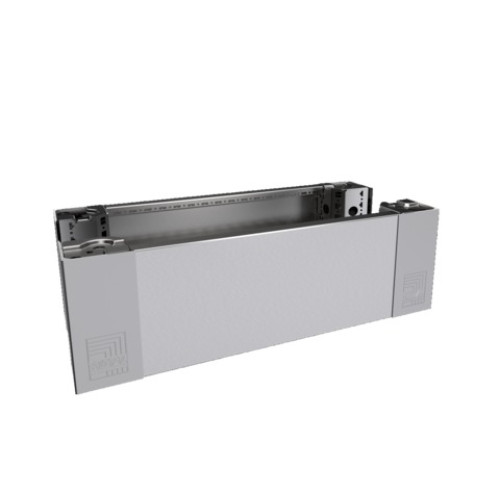 VX plinth with trim panel, front/rear, H: 200 mm, for W: 600mm, stainless steel