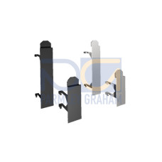 VX Baying cover, for base/plinth system VX, sheet steel, for H: 100 mm