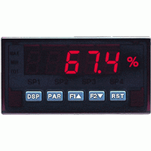 Dual Process Input Meter, Red Display, DC Powered
