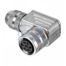 M16316-0008, freier Steckverbinder mit Kupplungsmutter,; Buchse 6pol.,gewinkelt