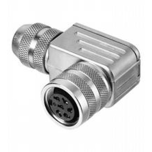 M16316-0008, freier Steckverbinder mit Kupplungsmutter,; Buchse 6pol.,gewinkelt