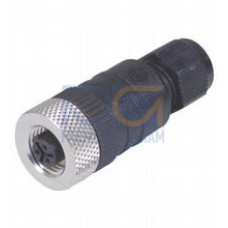 Female connector, 1/2", Micro AC, 3-pin, Number of pins: 3