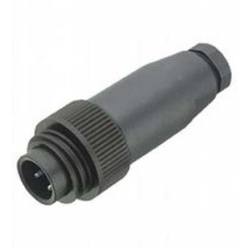 Cable connector, Rd 24, 6-pin+PE, easy to assemble, Number of pins: 6 + PE