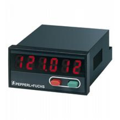 Type: 7-segment LED display, red, Number of digits: 6, Display interval: -199999 ... 999999 with suppression of leading zeros, Decimal point: 0 to max 3 fractional digits, Scale factor: 0.0001 ... ..