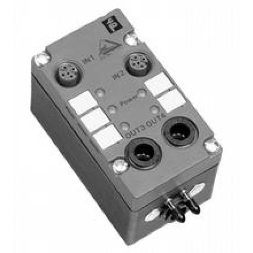 Pneumatic module 2 inputs/2 pneumatic outputs, Degree of protection: IP67 according to EN 60529, Degree of protection: EN&nbsp;60529:2000, Mounting: DIN rail or screw mounting