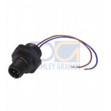 Receptacle, M12/PG13.5, 2-pin; plastic, Number of pins: 4, Length: 250 mm