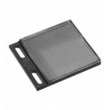 Reflector with Micro-structure, rectangular 50.9 mm x 50.9 mm, mounting holes, fixing strap