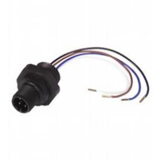 Receptacles, M12/M20; plastic version, Length: 80 mm