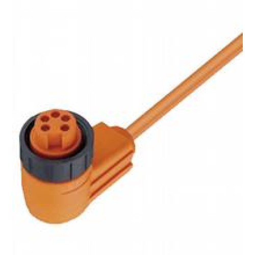 Female cordset, 7/8", 5-pin, PVC cable, Number of pins: 5, Length: 2 m, Cores: 5 x 0.5 mm2