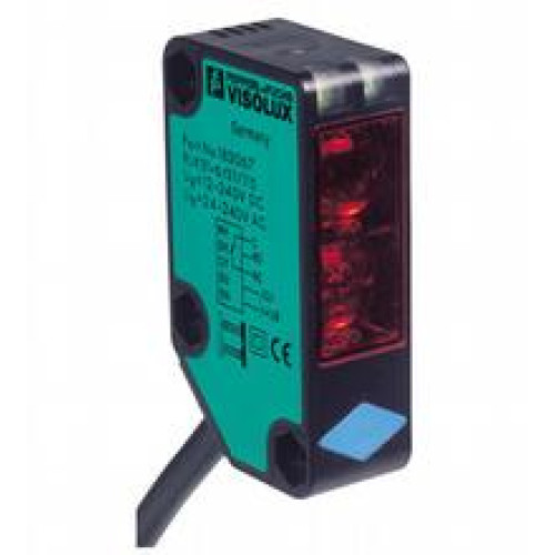 Retroreflective sensor - Effective detection range: 14 m, Light source: LED, Light type: modulated visible red light , 630 nm, Signal output: Relay, 1 alternator, Switching type: light-on, Connecti..