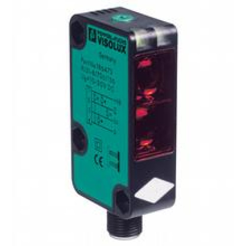 Diffuse mode sensor - Detection range: 0 ... 1200 mm adjustable, Light source: LED, Light type: modulated visible red light , 630 nm, Signal output: 2 push-pull (4 in 1) outputs, short-circuit prot..
