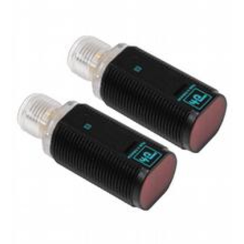 Thru-beam sensor - Effective detection range: 0 ... 20 m, Light source: LED, Light type: modulated visible red light , 640 nm, Signal output: 2 PNP, complementary, short-circuit protected, open col..