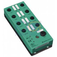 AS-Interface sensor - G2 flat module, 4 inputs (PNP) and 4&nbsp;electronic outputs, AS-Interface specification: V3.0, Voltage: ? (UAUX - 0.5 V), Voltage: 21 ... 31 V, Degree of protection: IP67, Degree ..