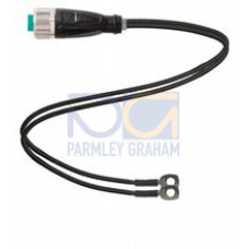 Y connection cable M12 socket straight A-coded 4-pin, PUR 2x single cores, Length: 1 m