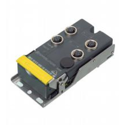 G12 safety module, 2&nbsp;safety inputs and 2&nbsp;standard electronic outputs, AS-Interface specification: V3.0, Voltage: ? (UAUX - 0.5 V), Voltage: 20 ... 30 V DC pulsed, Degree of protection: IP67, Degree.
