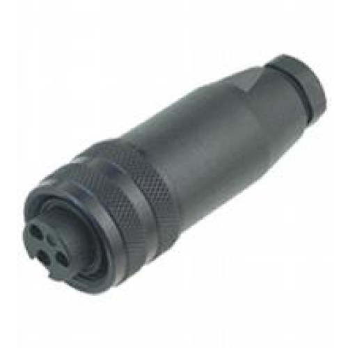 Female connector, 7/8" - 16 UN, 5-pin, field attachable