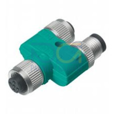 Y-Splitter M12 socket to M12 plug / M12 socket 5-pin A-coded