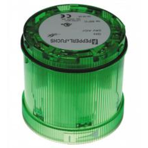Stack light LED permanent light element, green, Degree of protection: IP65, Degree of protection: EN 60529
