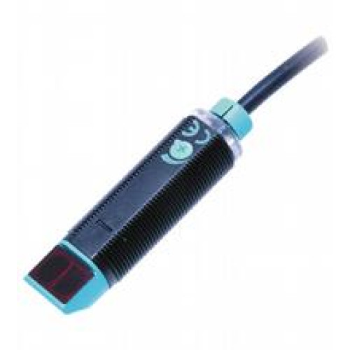 Diffuse mode sensor - Detection range: 50 ... 200 mm adjustable, Light source: LED, Light type: modulated visible red light , 640 nm, Signal output: N-channel MOSFET, short circuit protected, Switc..