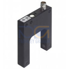 Photoelectric slot sensor - Slot width: 30 mm, Target size: 0.3 mm, Light source: LED, Light type: modulated visible red light, Signal output: 1 PNP, short-circuit protected, open collector, Switch..