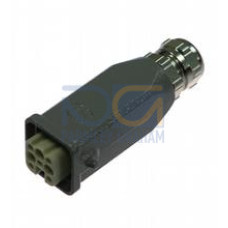 Female connector, Harting, 8-pin, field attachable, Number of pins: 8