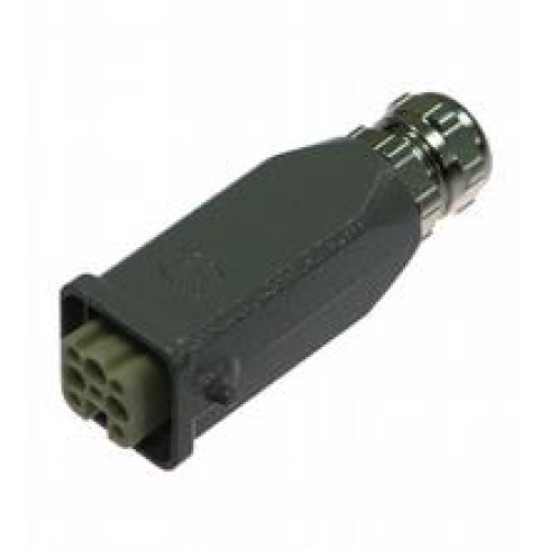 Female connector, Harting, 8-pin, field attachable, Number of pins: 8