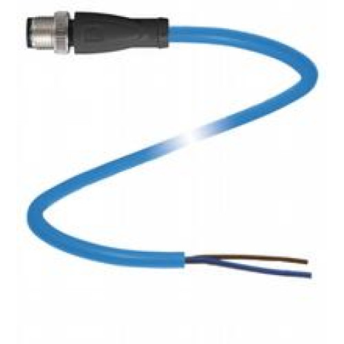 Cable connector, M12, 2-pin, NAMUR, PUR cable, Length: 1 m, Cores: 2 x 0.34 mm2