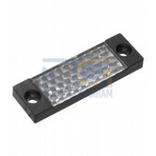 Reflector, rectangular 18.5 mm x 60 mm, mounting holes, high temperature applications