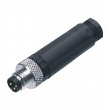 Male connector, field-attachable, Number of pins: 4